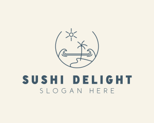 Sea Ocean Beachfront logo design