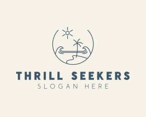 Sea Ocean Beachfront logo design