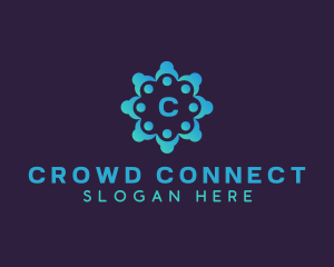 Crowd - People Community Foundation logo design