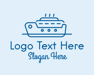 Cruise - Ocean Cruise Ship Ferry logo design