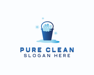 Sanitary Bucket Cleaning logo design