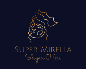 Golden Royal Queen logo design