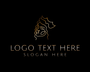 Premium - Golden Royal Queen logo design