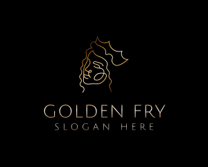 Golden Royal Queen logo design