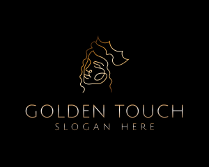 Golden Royal Queen logo design