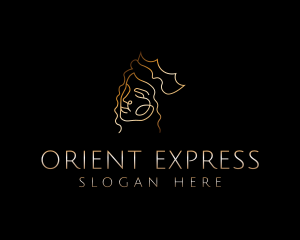 Golden Royal Queen logo design