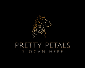 Golden Royal Queen logo design