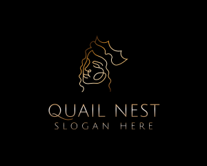 Golden Royal Queen logo design