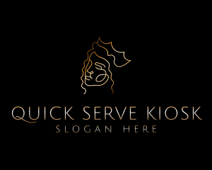 Golden Royal Queen logo design