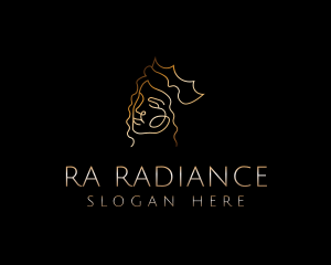 Golden Royal Queen logo design