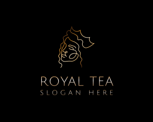 Golden Royal Queen logo design