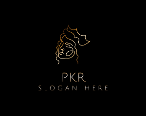 Golden Royal Queen logo design