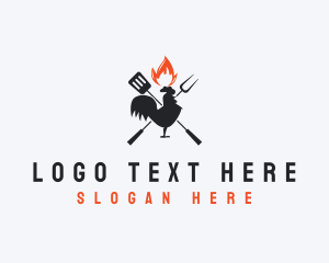 Restautant - Flame BBQ Chicken logo design