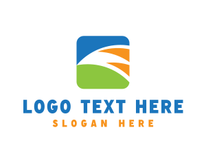Tech - Business Abstract Swoosh logo design