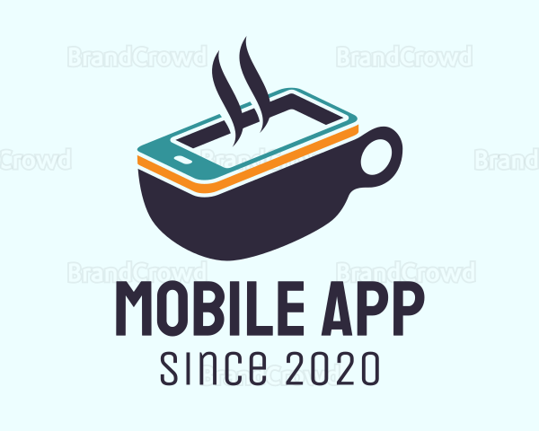 Mobile Coffee Cup Logo