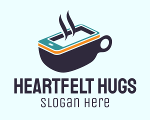 Mobile Coffee Cup Logo