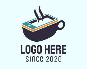 Electronics - Mobile Coffee Cup logo design