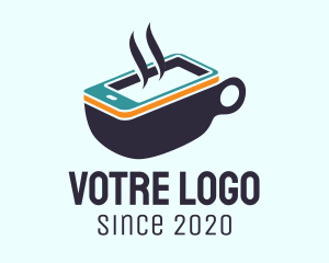 Latte - Mobile Coffee Cup logo design