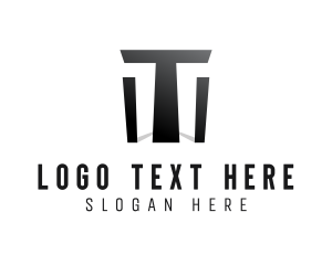 Generic Concrete Letter T logo design