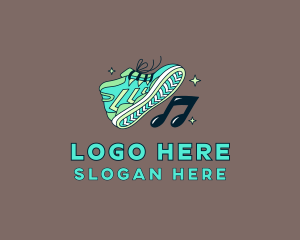 Designer - Sneakers Shoes Music logo design