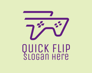 Purple Fast Controller logo design