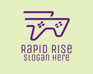 Purple Fast Controller logo design