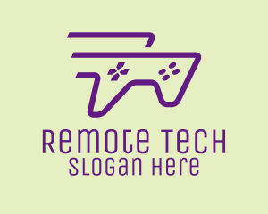 Remote - Purple Fast Controller logo design