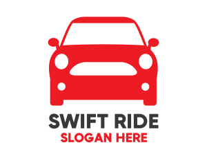 Small Red Car logo design