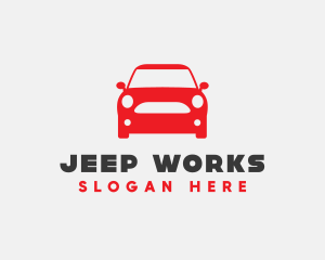 Small Red Car logo design