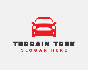 Small Red Car logo design