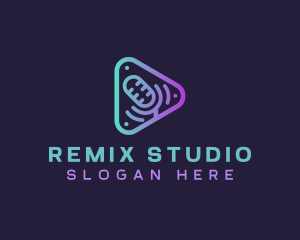 Media Microphone Studio logo design