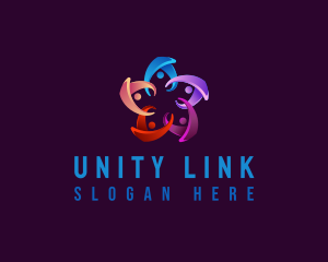 People Unity Foundation logo design