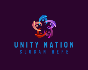 People Unity Foundation logo design