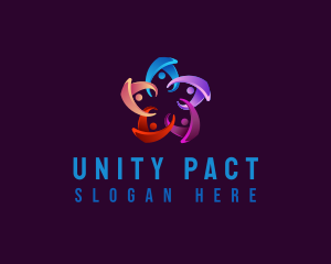 People Unity Foundation logo design