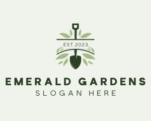 Gardening Shovel Nature logo design