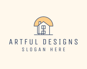 Line Art Home Realty logo design