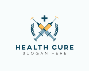 Medicine - Medicine Syringe Vaccine logo design
