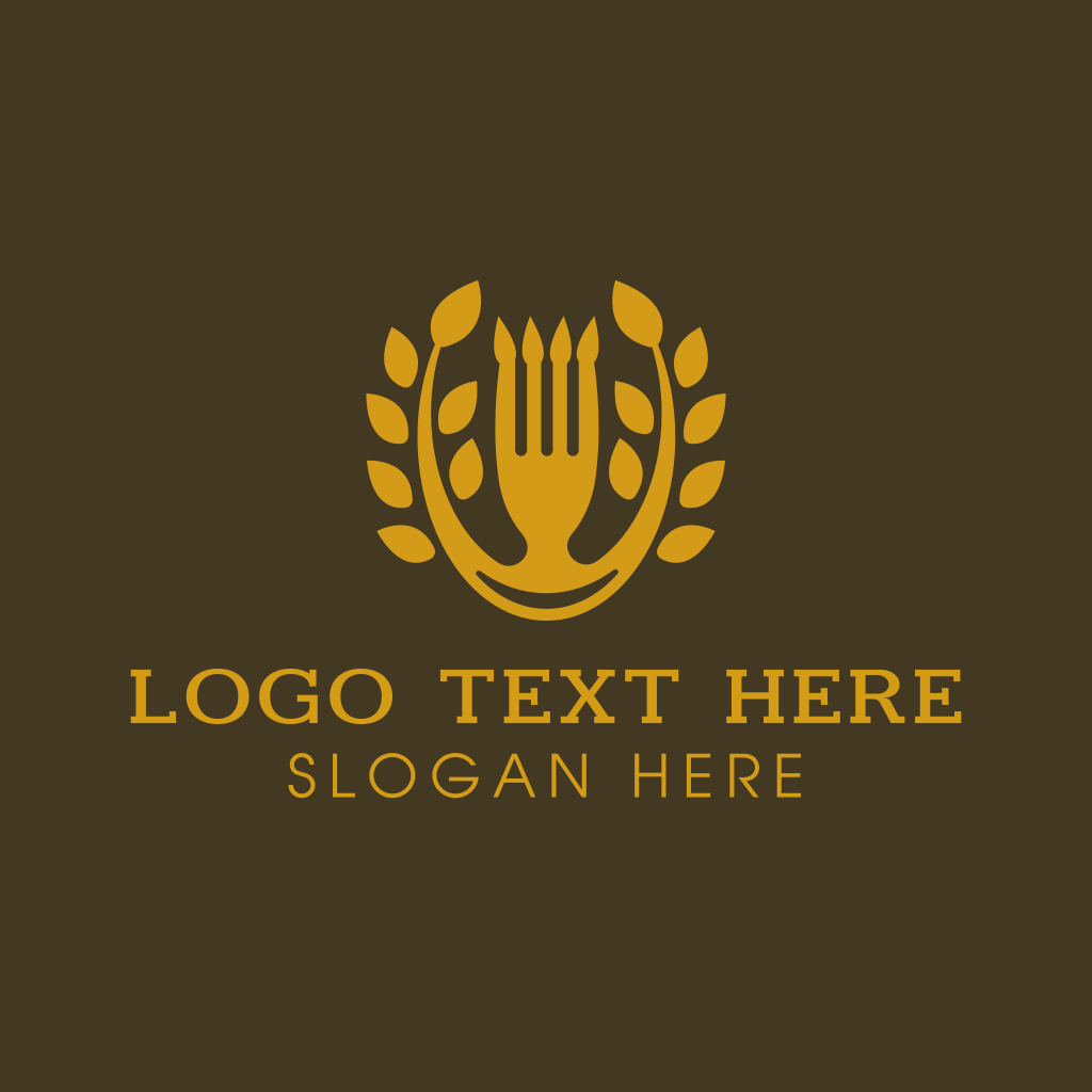 Gold Food Restaurant Logo | BrandCrowd Logo Maker