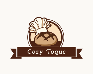 Rustic Bread Baker Toque logo design