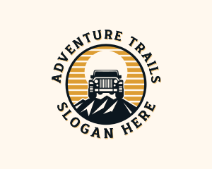 SUV Mountain Transport logo design