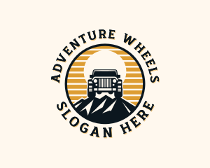 SUV Mountain Transport logo design