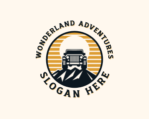 SUV Mountain Transport logo design