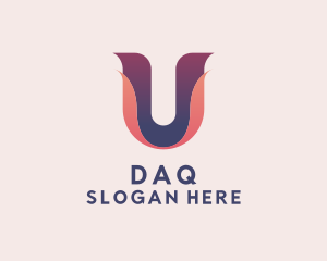 Digital Tech Letter U Logo