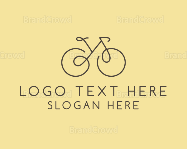 Yellow Bicycle Bike Logo