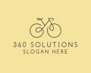 Yellow Bicycle Bike logo design