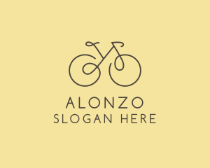 Yellow Bicycle Bike logo design