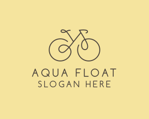 Yellow Bicycle Bike logo design