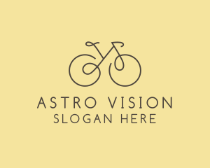 Yellow Bicycle Bike logo design