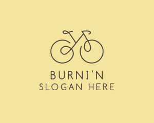 Yellow Bicycle Bike logo design