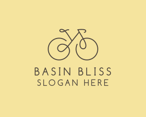 Yellow Bicycle Bike logo design